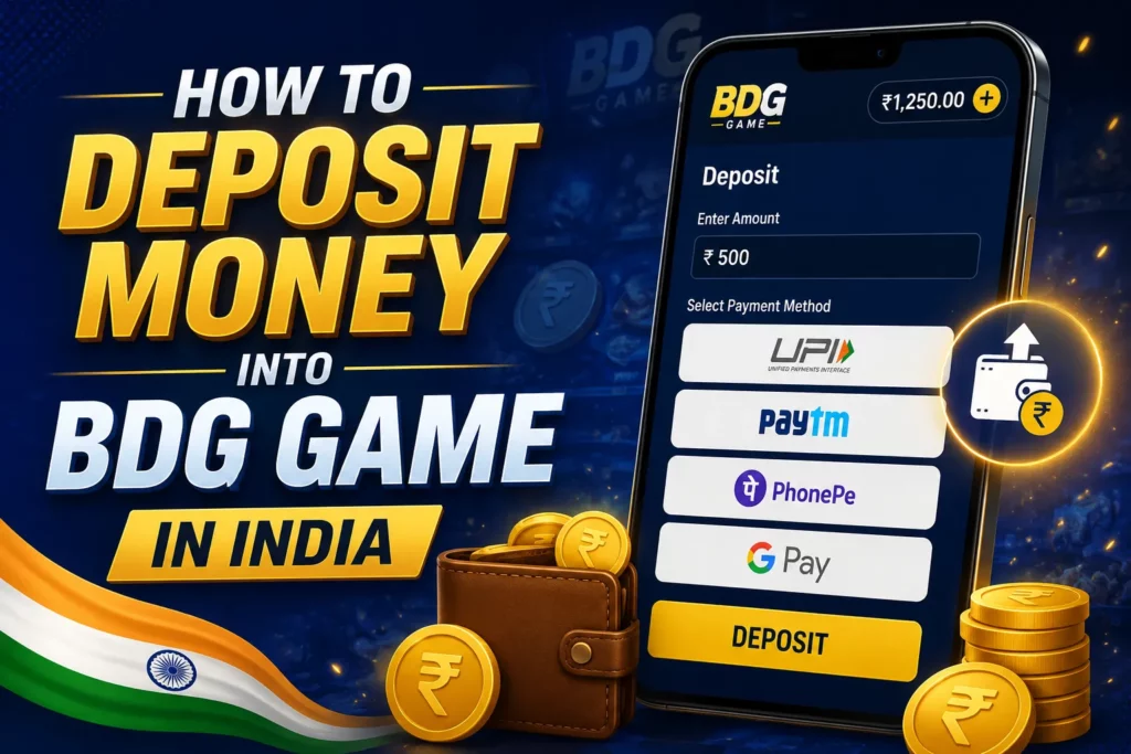 How to deposit money on BDG
